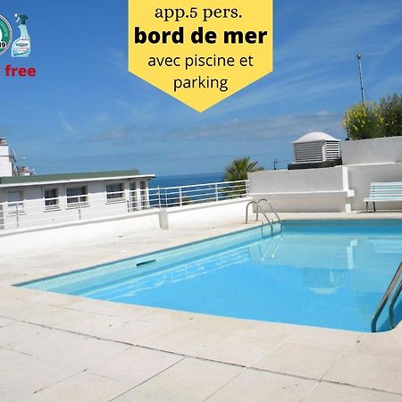 App Le Rocazur Avec Piscine Et Parking En Bord De Mer A 500M Du Centre Ville Menton Eksteriør bilde