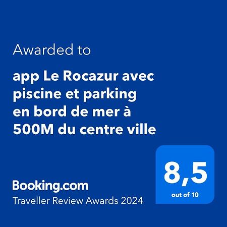 App Le Rocazur Avec Piscine Et Parking En Bord De Mer A 500M Du Centre Ville Menton Eksteriør bilde