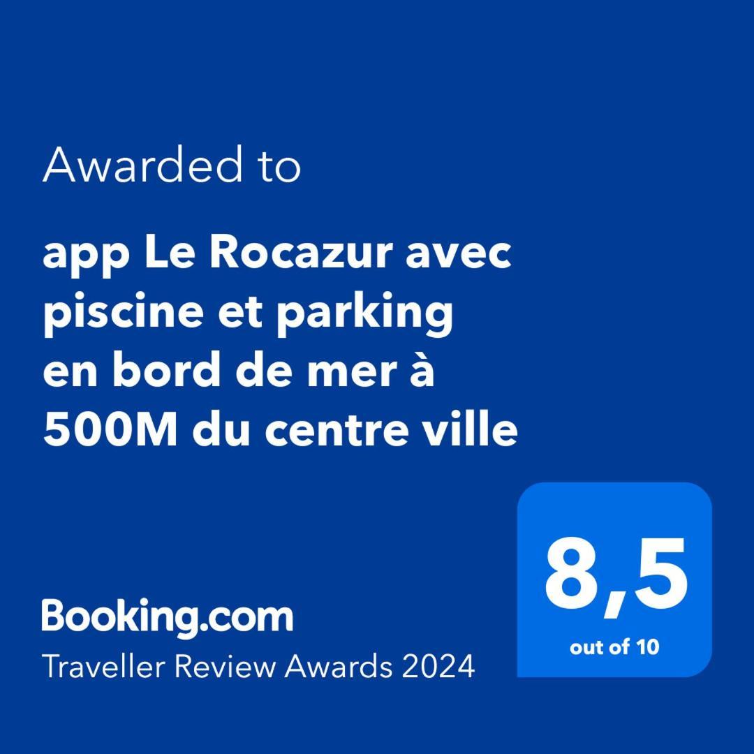 App Le Rocazur Avec Piscine Et Parking En Bord De Mer A 500M Du Centre Ville Menton Eksteriør bilde